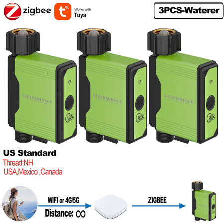 ZIGBEE WIFI Garden Watering Timer with Smart Sprinkler System - TUYA Compatible