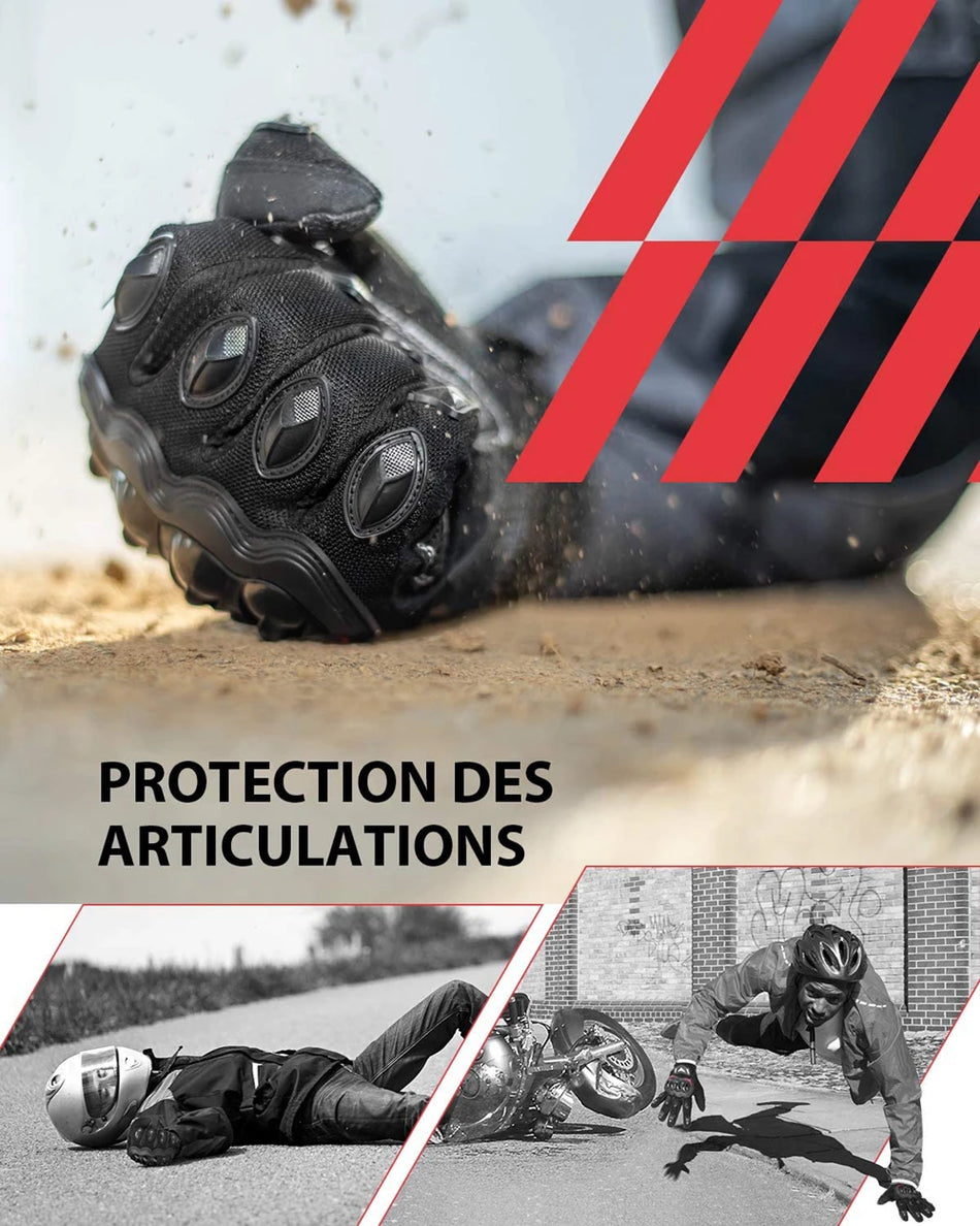 KEMiMOTO Summer Tactical Motorcycle Gloves with Touchscreen Capability