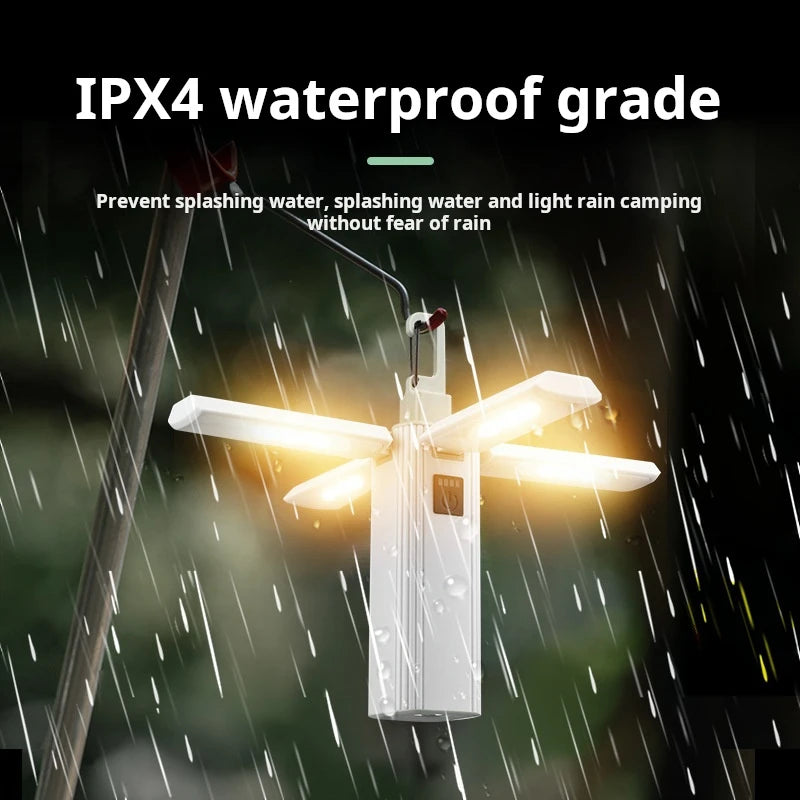 Rechargeable Folding Camping Light Multifunctional Tent Pendant Lamp