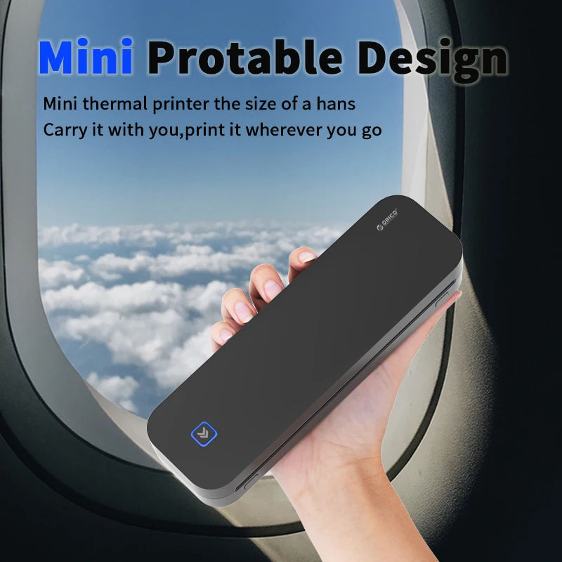 ORICO Portable A4 Thermal Printer &ndash; Wireless Bluetooth