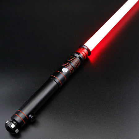 X-TREXSABER RGB Lightsaber with 12 Colours &amp; Smooth Swing Combat Features E11B-Black / CHINA / Premium Baselit