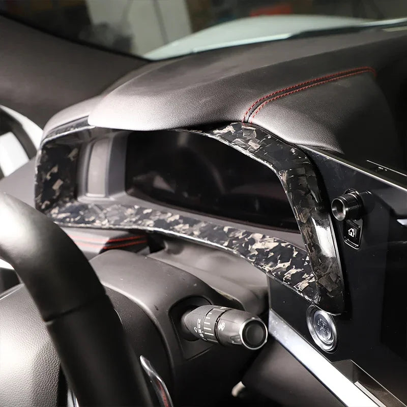 Cornice cruscotto in fibra di carbonio per Corvette C8 2020 2024