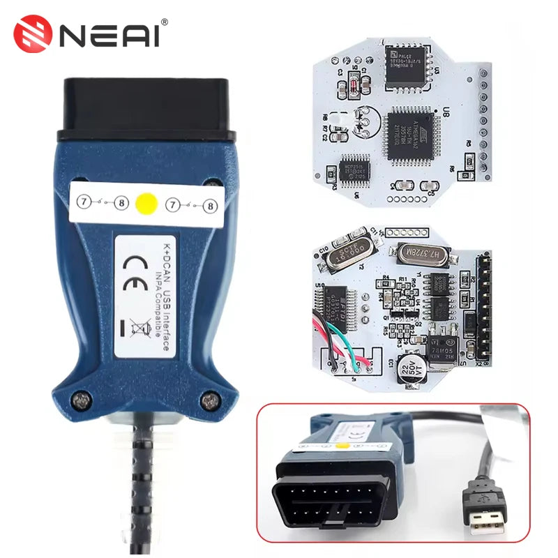 BMW OBD2-skanneri KDCAN FT232RL kytkimellä E46 E60 E87:lle