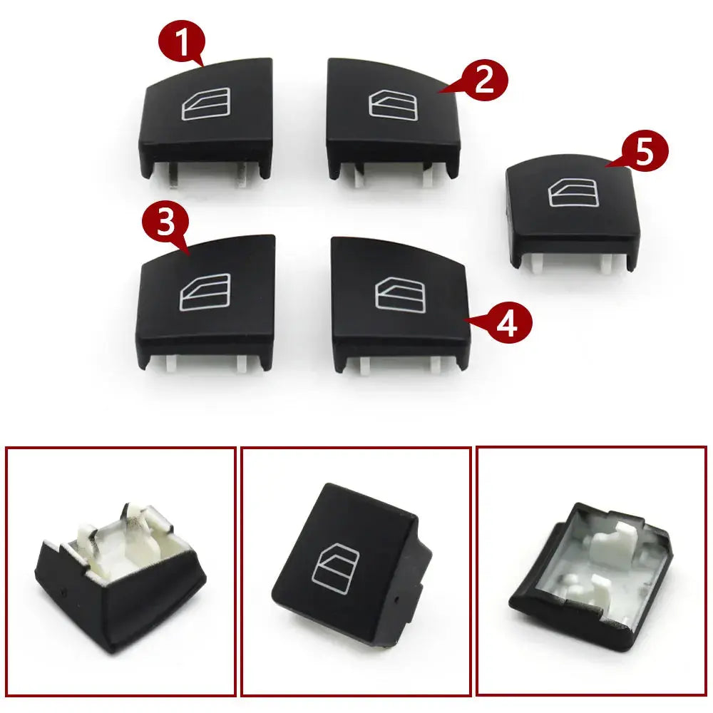 Car Interior Window Button Switch Cover Cap For Mercedes Benz A B C E GLA GLK Class W176 W246 W204 W212 W207 W156 X204 by InterCyprus Trading Ltd