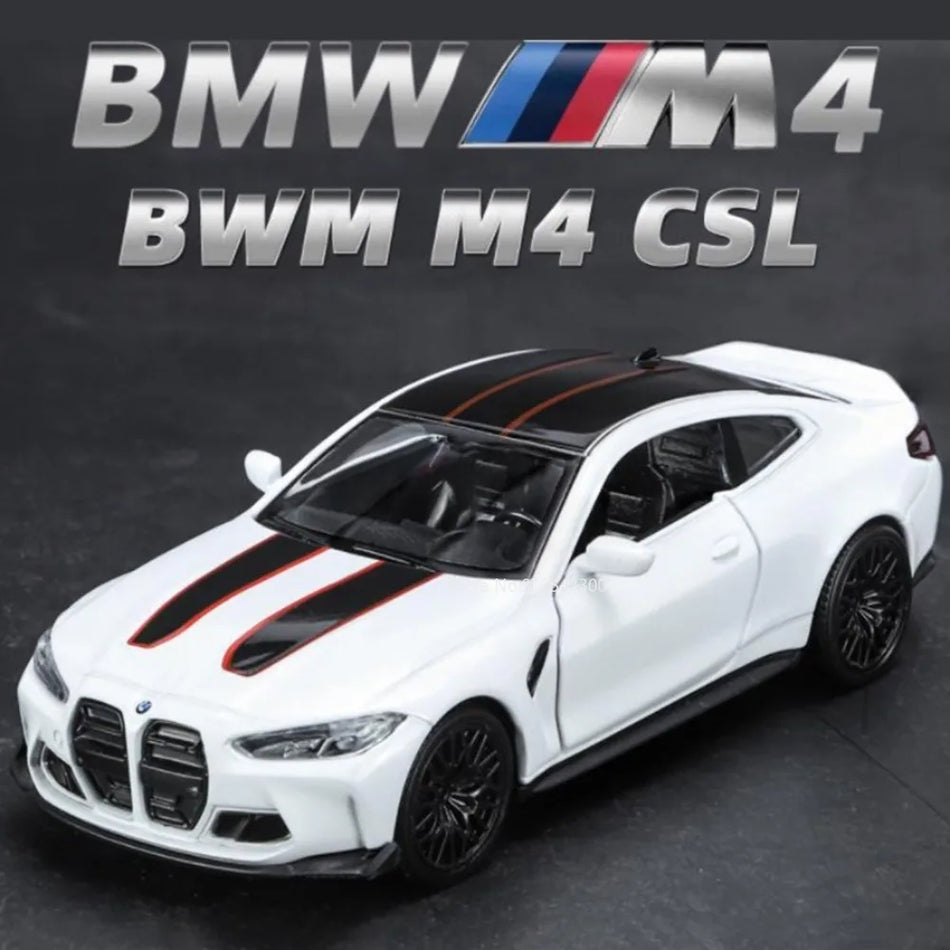 1/36 Diecast Car Model Alloy Body for BMW M4 CSL Collectible