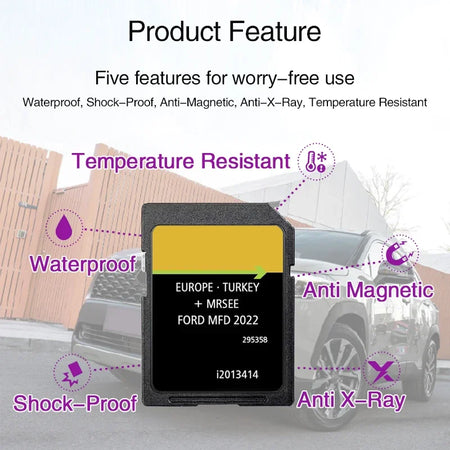 Navigation SD Card Europe Ford MFD V10 2022 &ndash; European Maps
