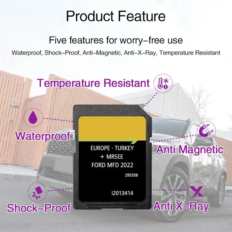 Navigation SD Card Europe Ford MFD V10 2022 &ndash; European Maps