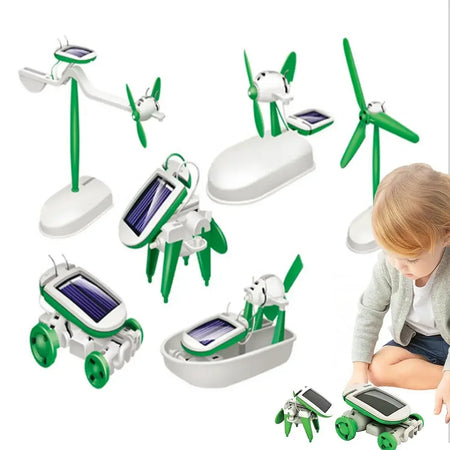6-in-1 Solar Power DIY STEM Toy Kit for Kids