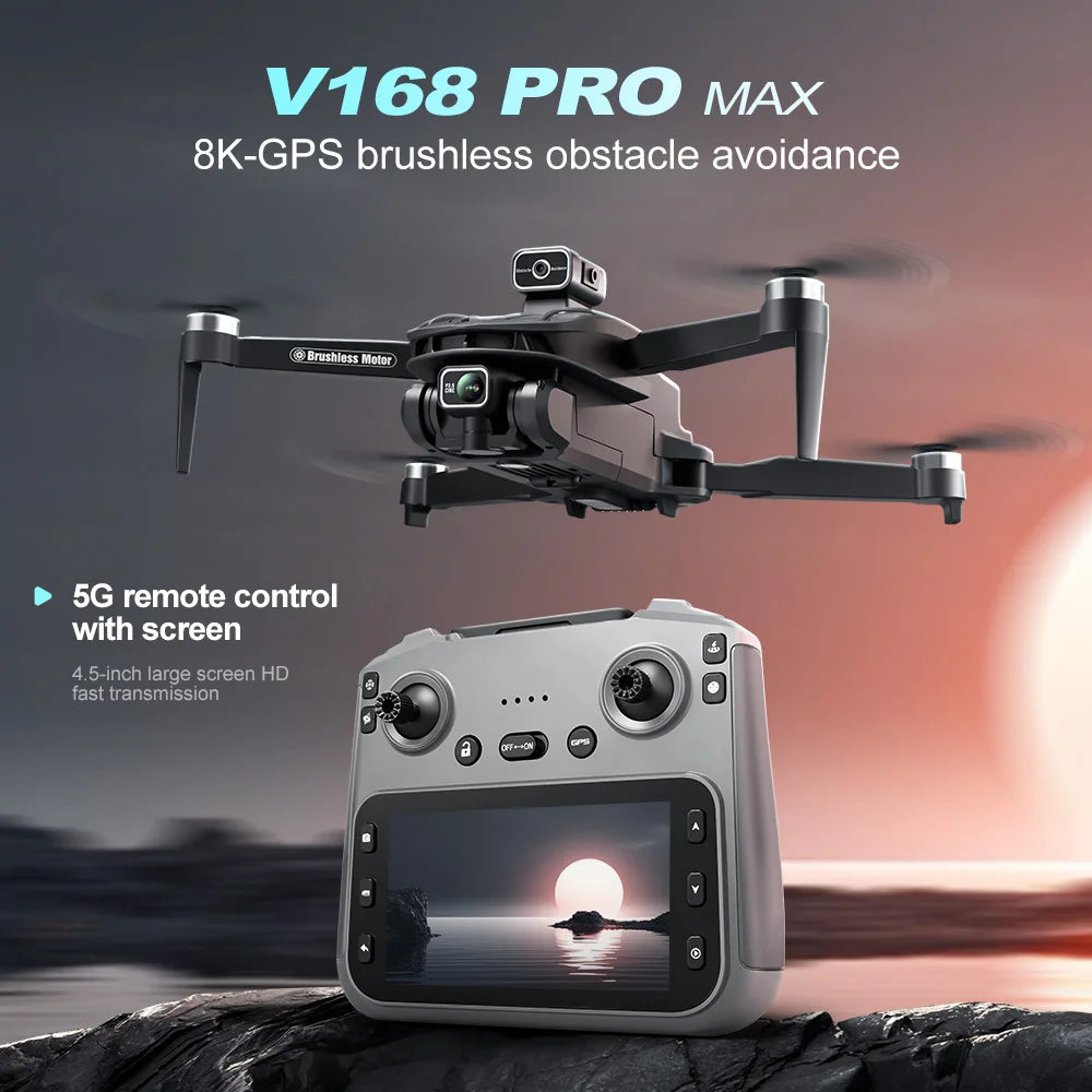 2025 New V168 Max GPS Drone &ndash; 5G 8K Dual Camera FPV