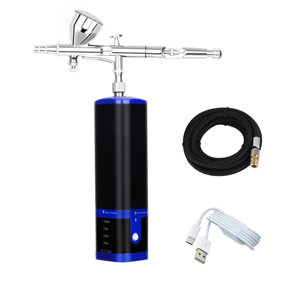 Portable Cordless Airbrush Mini Compressor Set - Noiseless B / CHINA