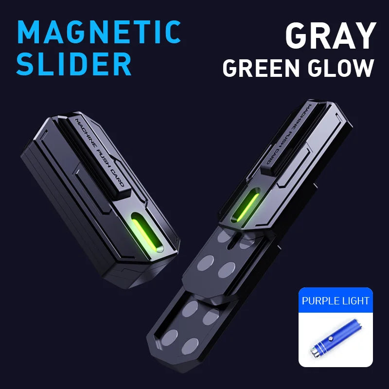 Luminous Slider Magnetic Fidget Tool for Stress Relief Gray-green