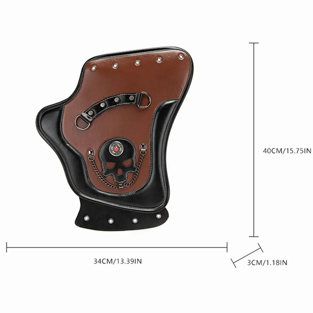 Universal Leather Motorcycle Exhaust Heat Shield Anti Scald Guard Long Distance Riding Modified Accessories by InterCyprus Trading Ltd