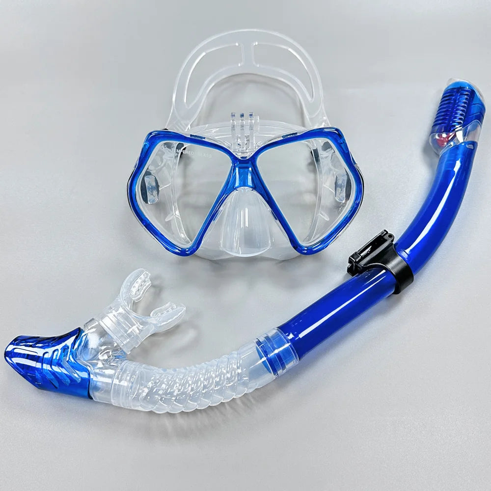 AXY M2021 1 S11 Snorkel Set &ndash; Dry Top Water Protection Blue-Clear