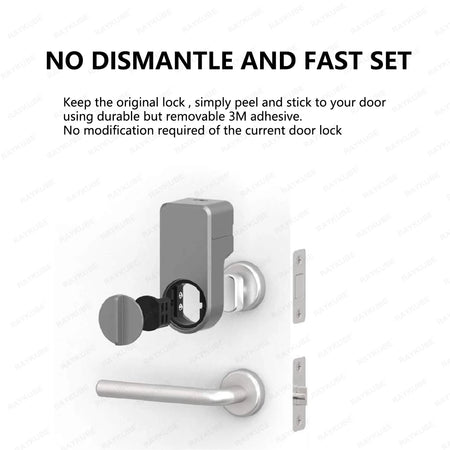 A1 Pro Bluetooth Smart Door Lock Tuya APP Remote Control Keyless Unlock Smart Life Cylinder DIY Easy Installation