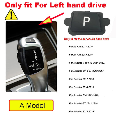 Parking Brake Button With ABS Material For BMW 1 2 3 Series F10 F25 by InterCyprus Trading Ltd