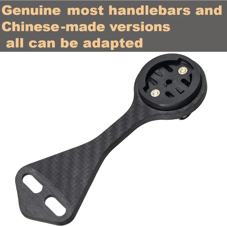 Supporto manubrio in carbonio Kocevlo per computer da bici Garmin e supporto per luce e fotocamera GoPro