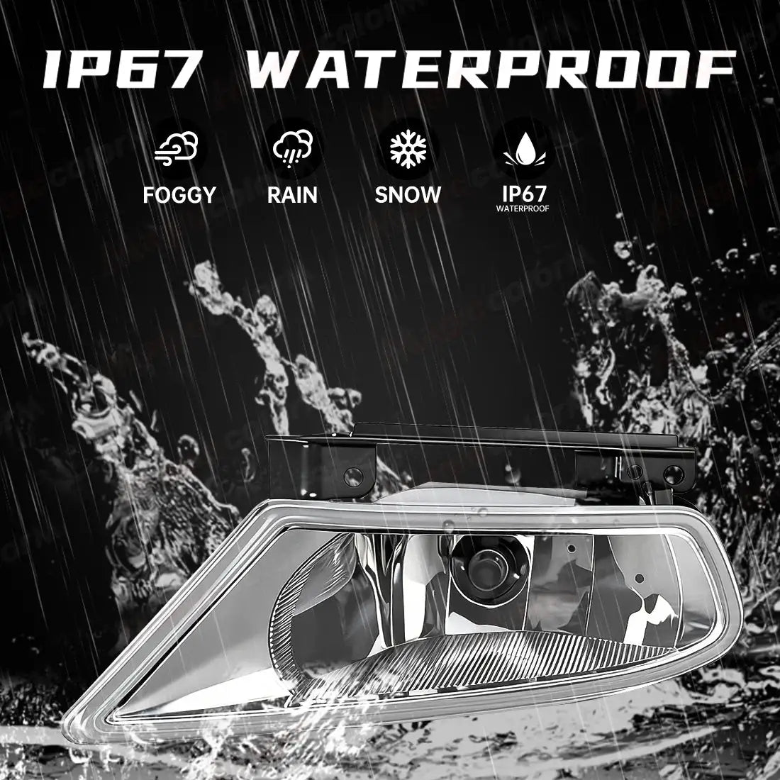 Fog Lamps For Honda Odyssey 2005 2006 2007 Daytime Running Front Bumper Halogen Foglights with Wire Switch Frame Car Accessories by InterCyprus Trading Ltd