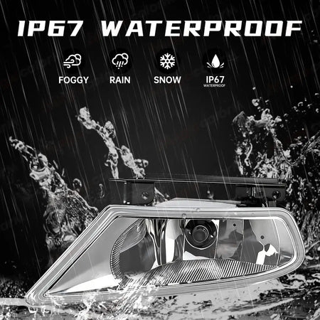 Fog Lamps For Honda Odyssey 2005 2006 2007 Daytime Running Front Bumper Halogen Foglights with Wire Switch Frame Car Accessories by InterCyprus Trading Ltd
