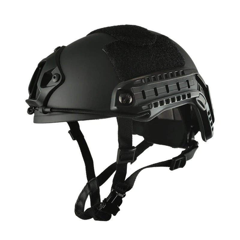 FAST Riot Helmet BOOIU &ndash; Lightweight ABS Protection Black without holes