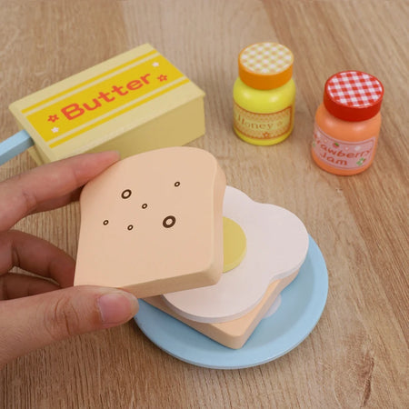 Wooden Kitchen Pretend Play Toaster - Educational Toy