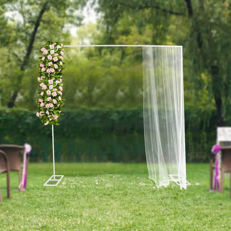 2.4 2 1.5m Gold White Metal Wedding Stand &ndash; Adjustable