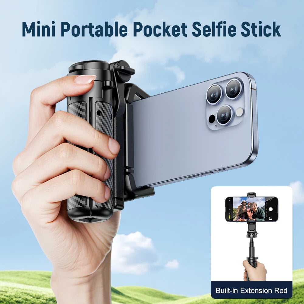 Mini Selfie Stick &ndash; Innovative Portable Design with Detachable Remote