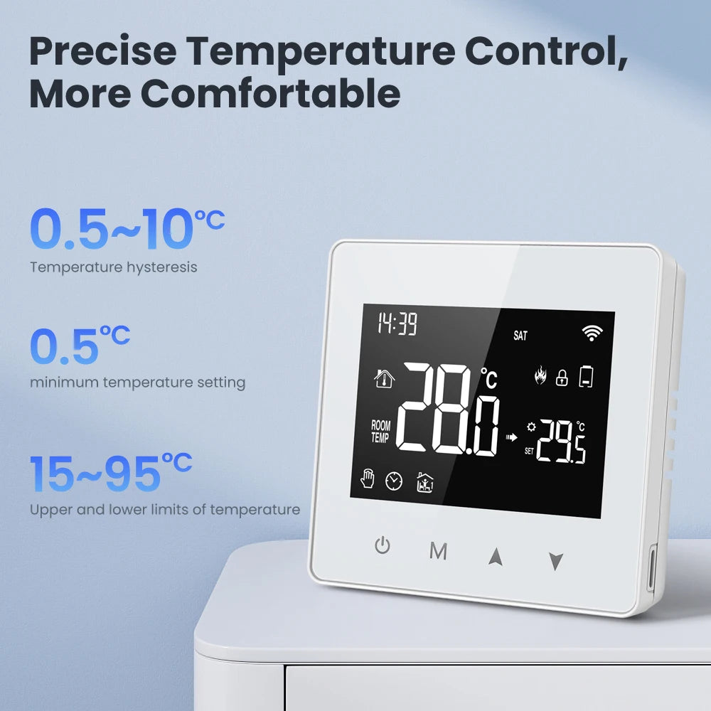 AVATTO ZWT198 Tuya Smart Thermostat &ndash; Voice Assistant Ready