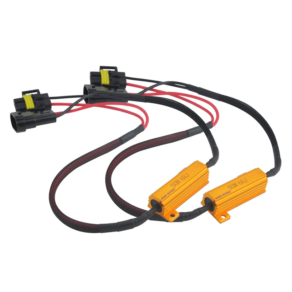 Fascetta di cablaggio per fari LED H8 H11 DRL 50W 6ohm Resistenze di carico Canbus