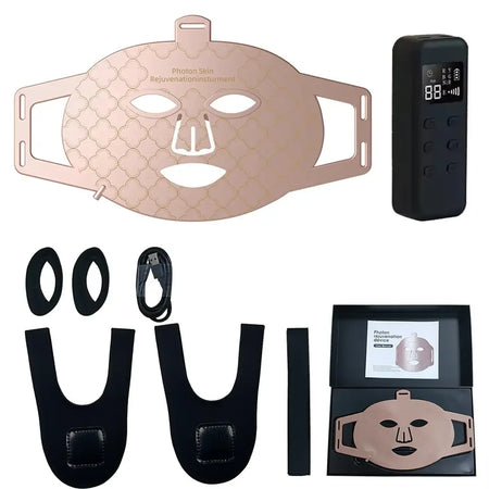 Vilnason 4-In-1 Red LED Therapy Mask &ndash; Skin Renewal Gift Packing Box