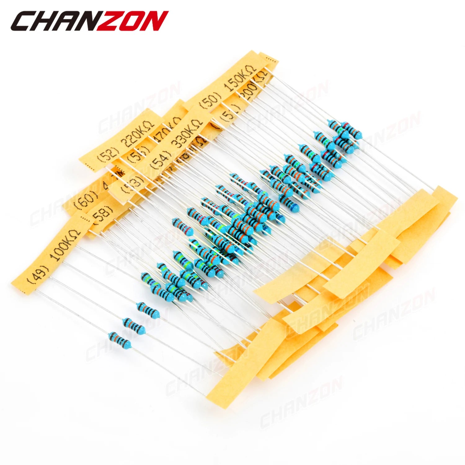 CHANS 60 Values Metal Film Resistors Kit &ndash; High Precision 1% Tolerance