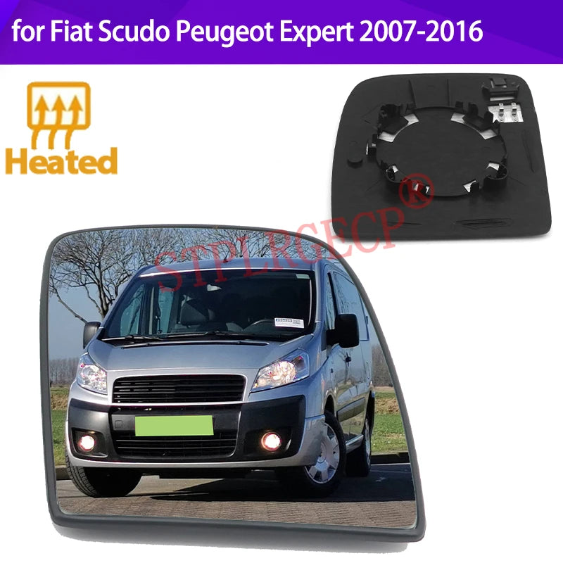 Apsildāms Sānu Spoguļa Stikls Fiat Scudo Peugeot Expert 2007-2016