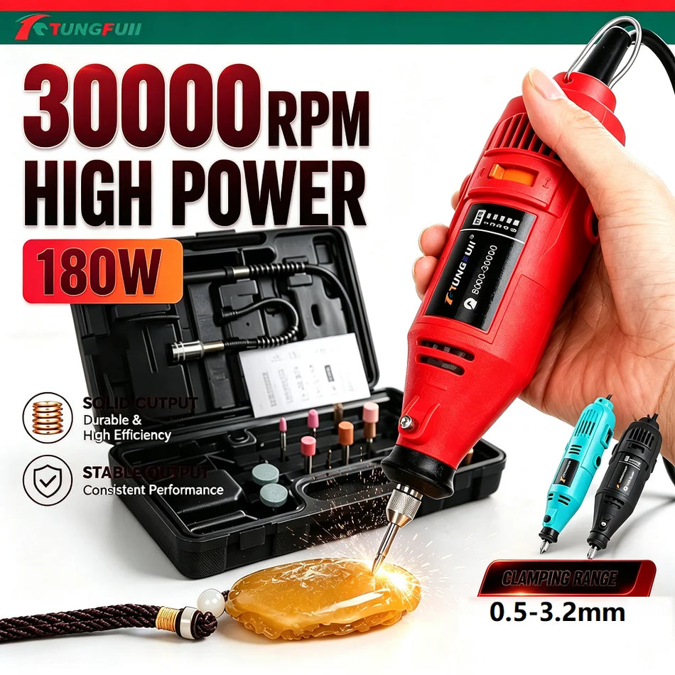 Mini Ferramenta Rotativa Elétrica de 6 Velocidades Furadeira Moedor para Bricolage