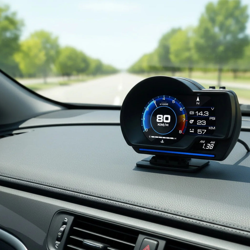 OBD2 HUD Οθόνη Εμφάνισης Με Υψηλή Ευκρίνεια Ταχύμετρο, Διαγνωστικό Εργαλείο