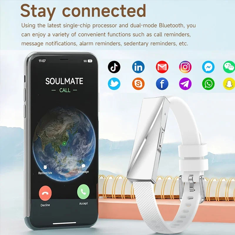 Luxuglow Women Smart Bracelet - Heart Rate And SpO2 Monitor