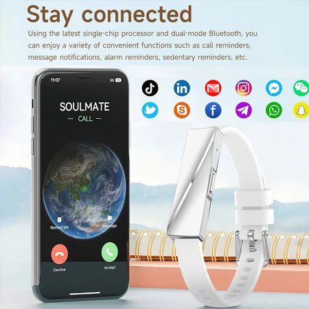 Luxuglow Women Smart Bracelet - Heart Rate And SpO2 Monitor