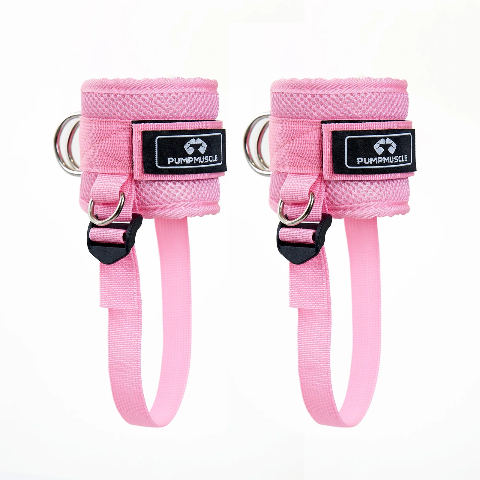 Adjustable Ankle Straps for Cable Machines - Enhance Your Workout Pink