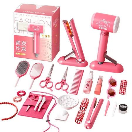 Girls Beauty Salon &ndash; Realistic Pretend Hair Styling Kit