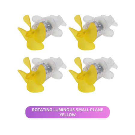 Wind Powered LED Motorcycle Strobe Lights &ndash; Creative Safety Decoration YELLOW 4PCS