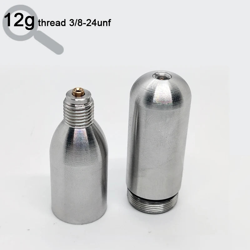 New Design UnThreaded CO2 Cartridge 16G &ndash; Refillable 12g thread / CHINA