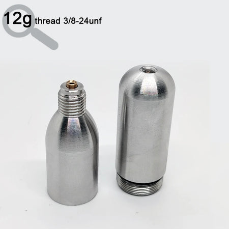 New Design UnThreaded CO2 Cartridge 16G &ndash; Refillable 12g thread / CHINA