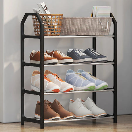 Multi-Layer Shoe Rack with Dust Cover for Organised Storage
