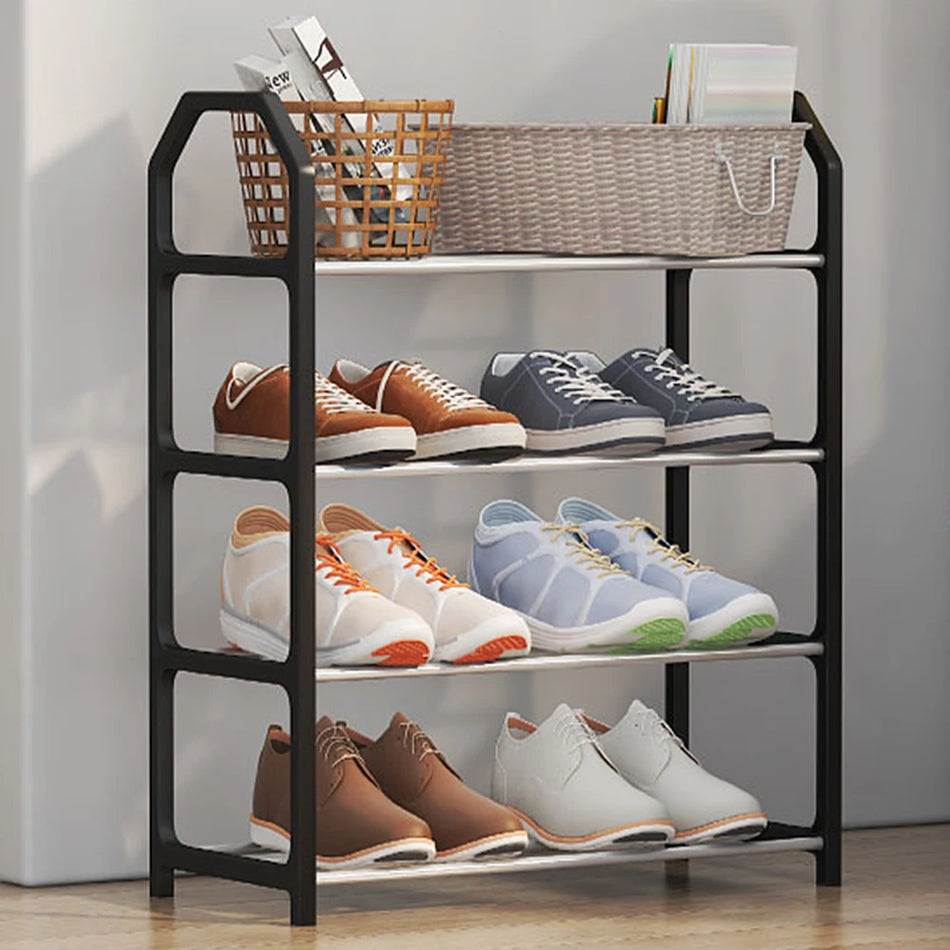 Multi-Layer Shoe Rack with Dust Cover for Organised Storage