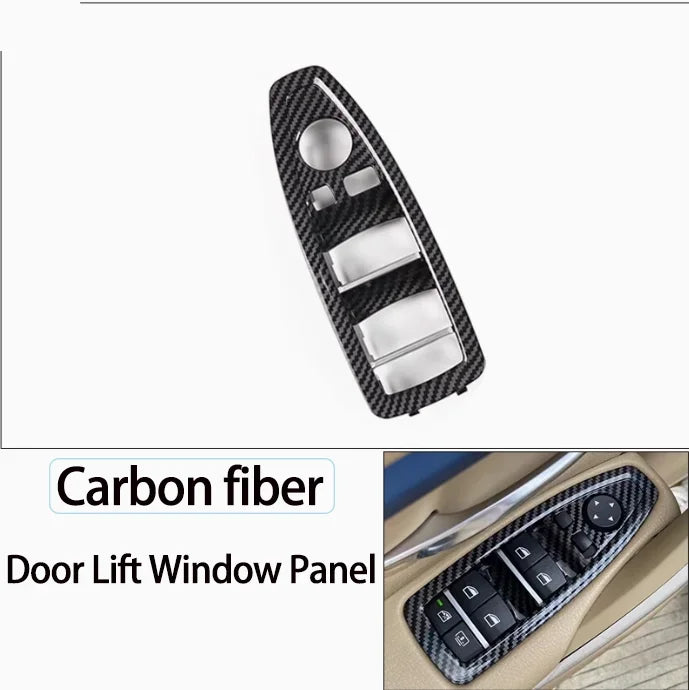 Upgrade Interior Door Carbon Fiber Window Regulator Switch Panel Trim Cover Replacement For BMW 1 3 4 Series F20 F30 F31 F36 by InterCyprus Trading Ltd