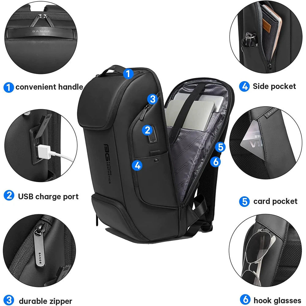 BANGE Business USB Charging Smart Backpacks &ndash; USB Charging