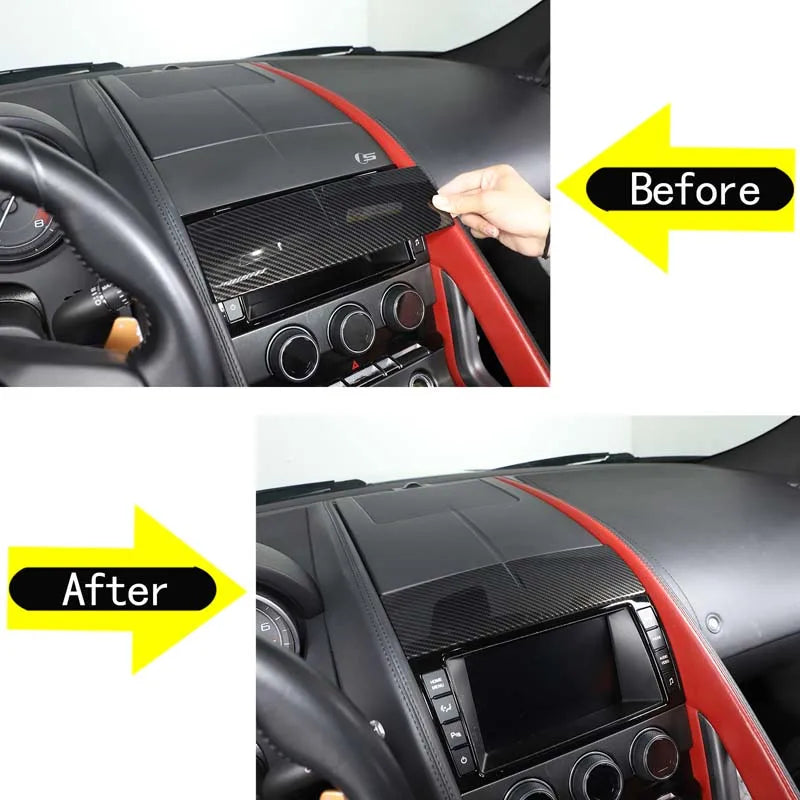 Wewnętrzne wykończenie z włókna węglowego ABS do Jaguar F Type od 2013 roku