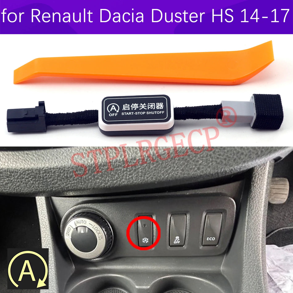 Automatische Start Stop Uit Schakelaar voor Renault Dacia Duster I II 2014-2017