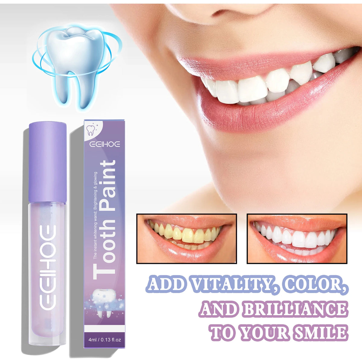 Teeth Whitening Paint Kit &ndash; Instant Natural Whitening