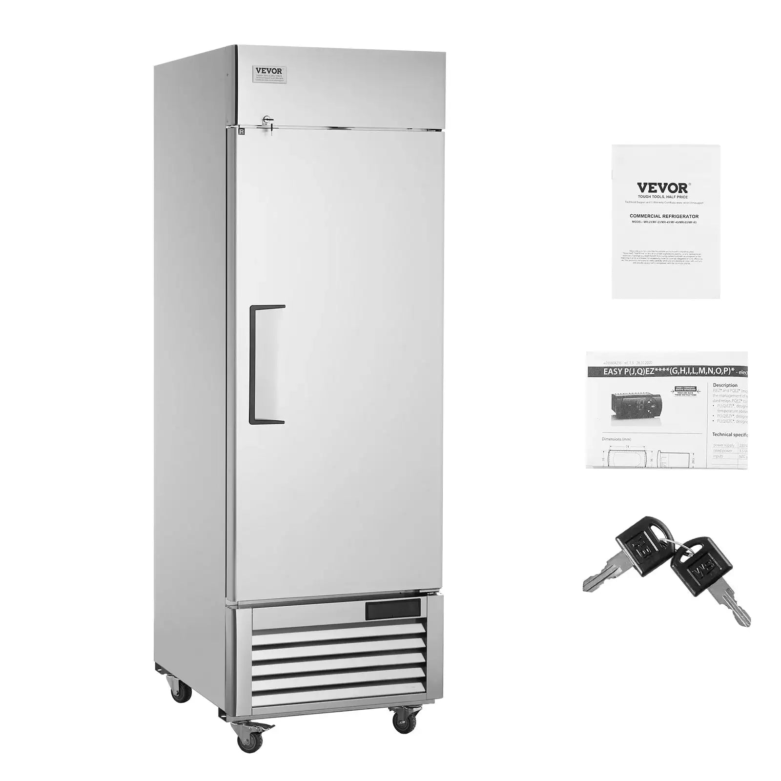 Reach In Upright Refrigerator Auto Defrost LED 547L / United States