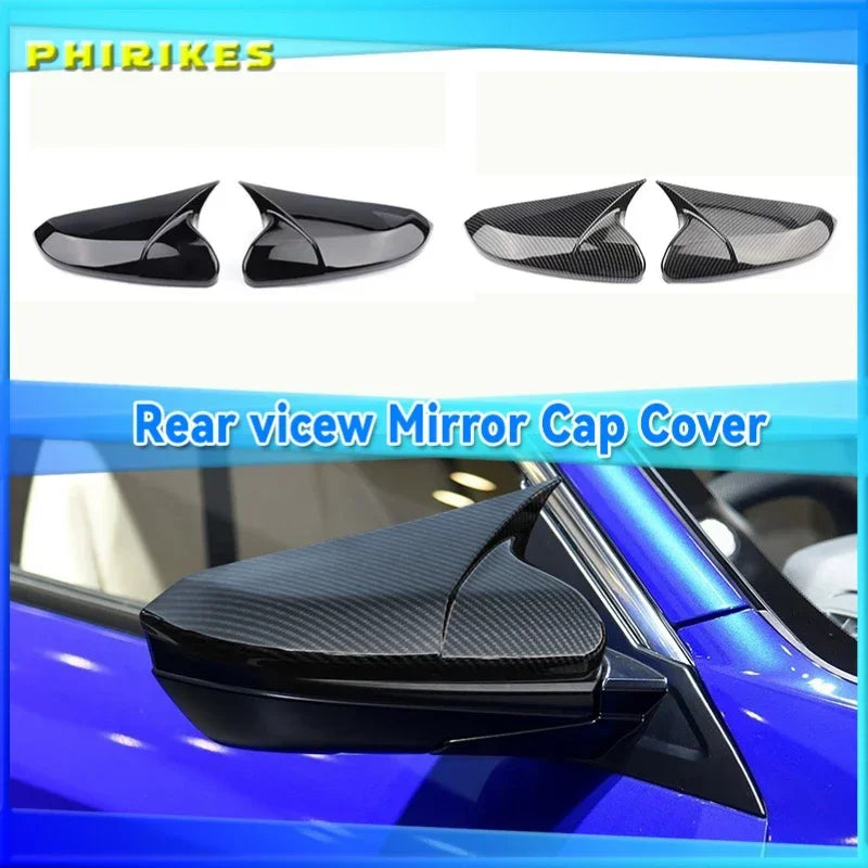 Черные крышки боковых зеркал из АБС для Honda Civic 10-го поколения 2016 2019