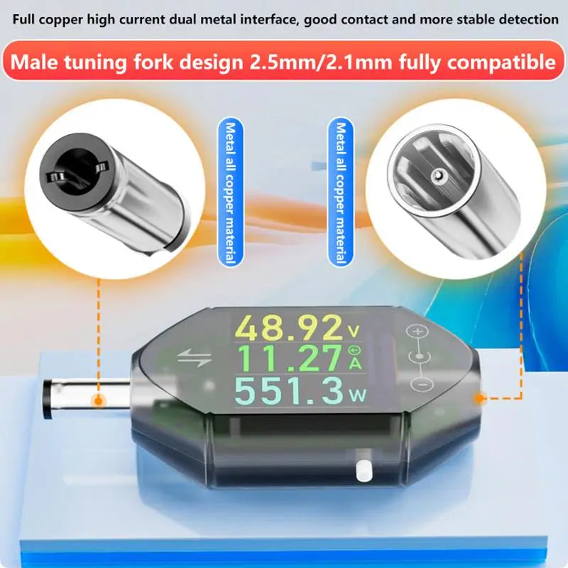 600W Vysoce přesný digitální tester napětí a proudu DC4.5-50V, 12A